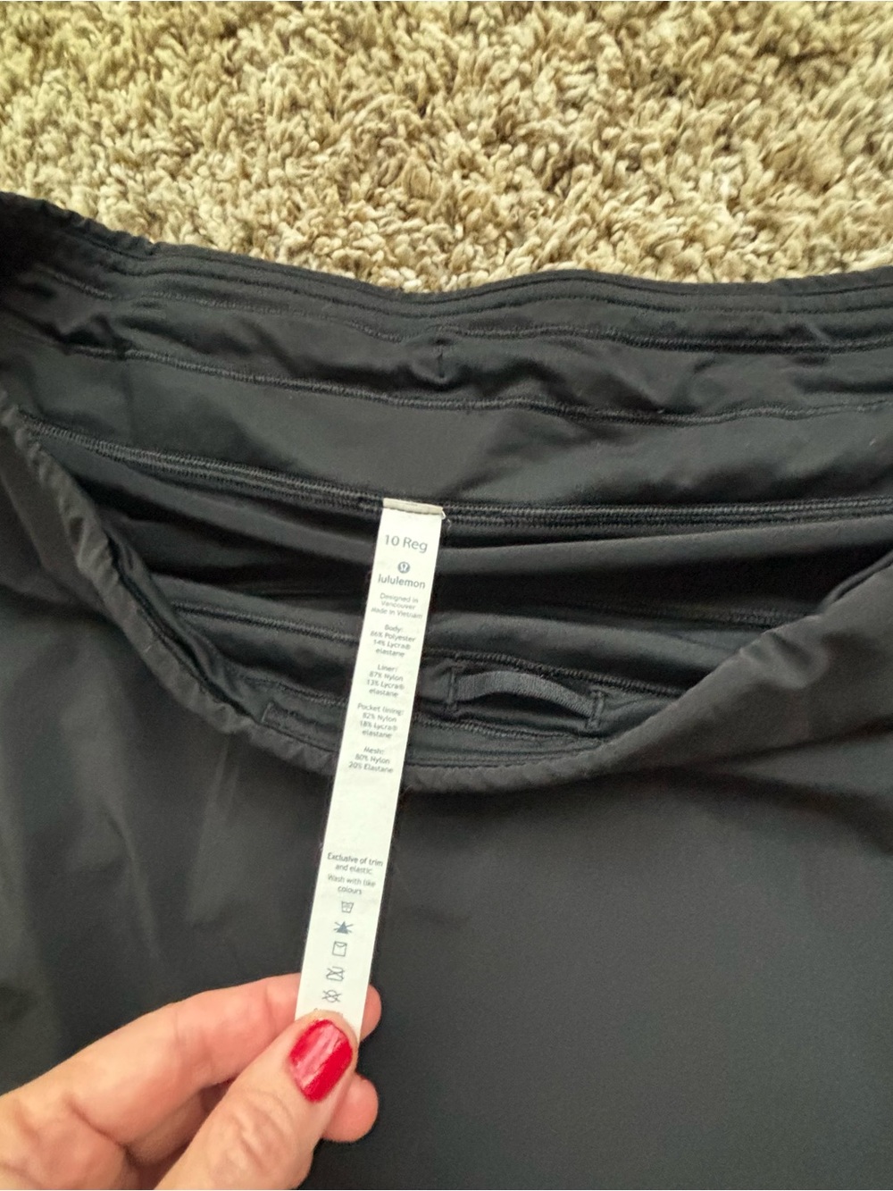 Skorts shorts sz 10 Lululemon athletics mint - Picture 7 of 9